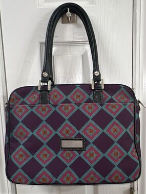 Pineda Covalin continental laptop/travel bag canvas and leather trims. (Bags24)